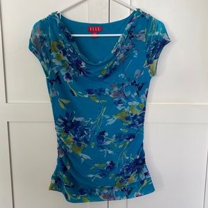 Elle Blue Floral Top